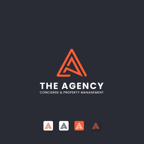 Conceptual brand with the title 'A logo Design'
