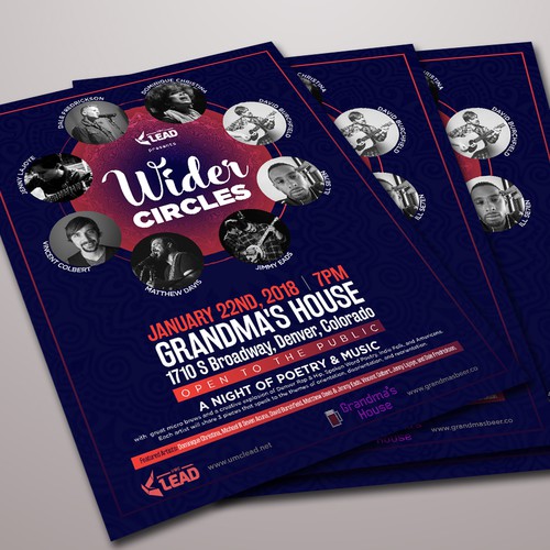 Cultural design with the title 'Poetry and Music'