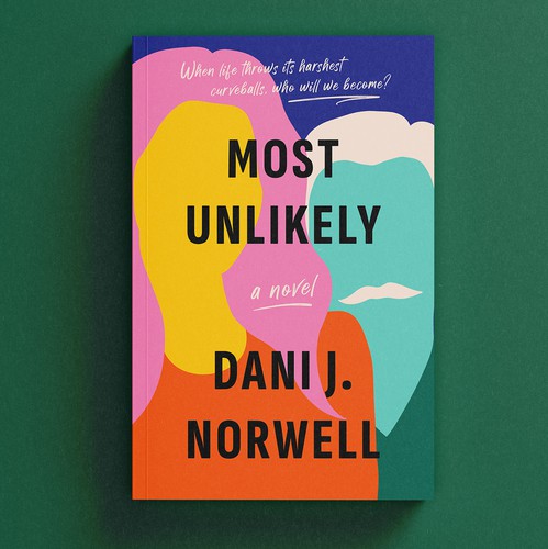 Feminine book cover with the title 'Most Unlikey'