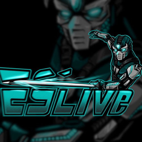 Ninja illustration with the title 'Concept for ESLive'