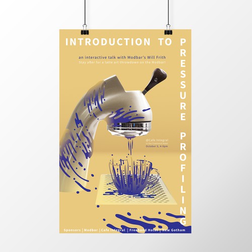 Coffee shop artwork with the title 'Coffee Event Promo Illustration'