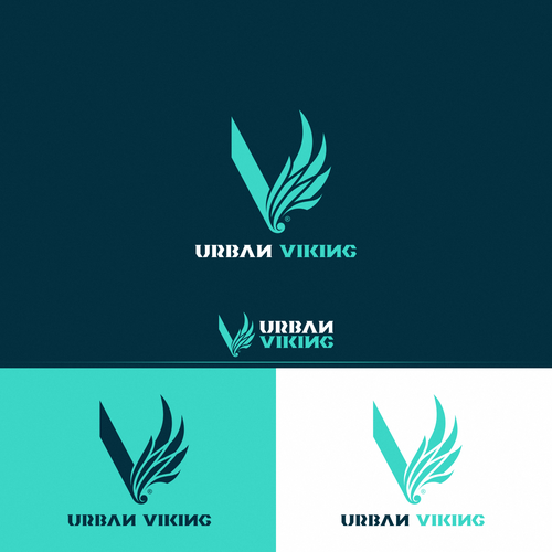 Viking ship logo with the title 'Logo design for Urban Viking'