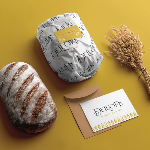 Italian food design with the title 'DeLucia Logo'