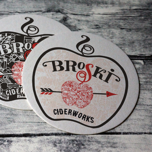 Steampunk logo with the title 'Illustrated Craft Logo for a Premium Cidery Brand'