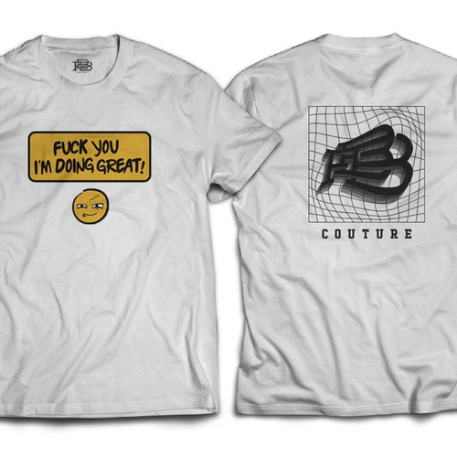 Streetwear design with the title 'FBB Couture Clothing'