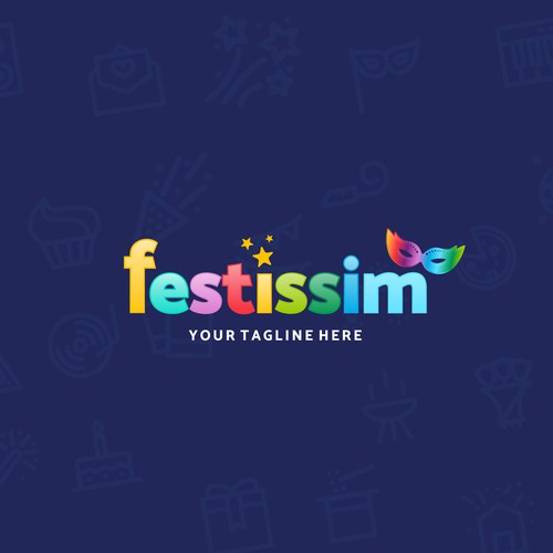 Festival logo with the title 'Logo Concept fot Festissim'