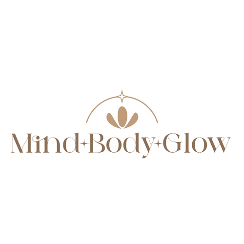 Glow logo with the title 'Mind body glow'