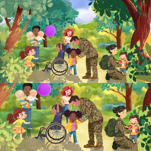 Children artwork with the title 'Children Care Illustration'