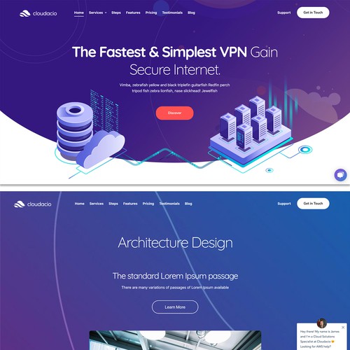 Honest logo with the title 'Young but trustworthy logo for Cloudacio'