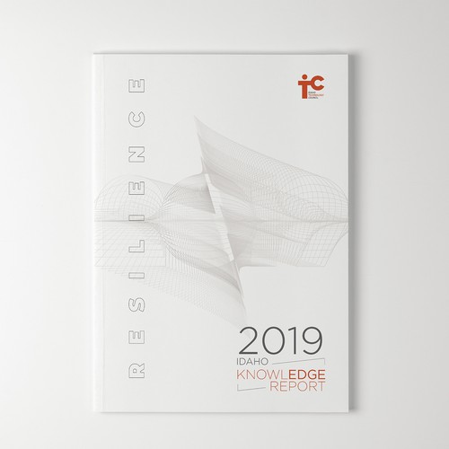 White paper design with the title 'Annual Report Cover Design'