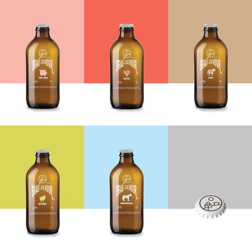 Beer brand with the title 'Brau-Schüür - Beer Labels'