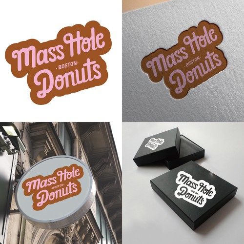 Brush pen design with the title 'Entry for a company that sells donut holes.'