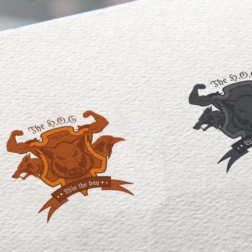 Crow logo with the title 'Logo concept for gym'