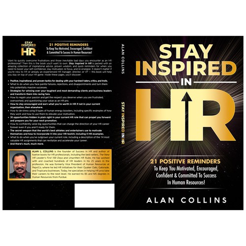 Inspirational design with the title 'Stay Inspired in HR'