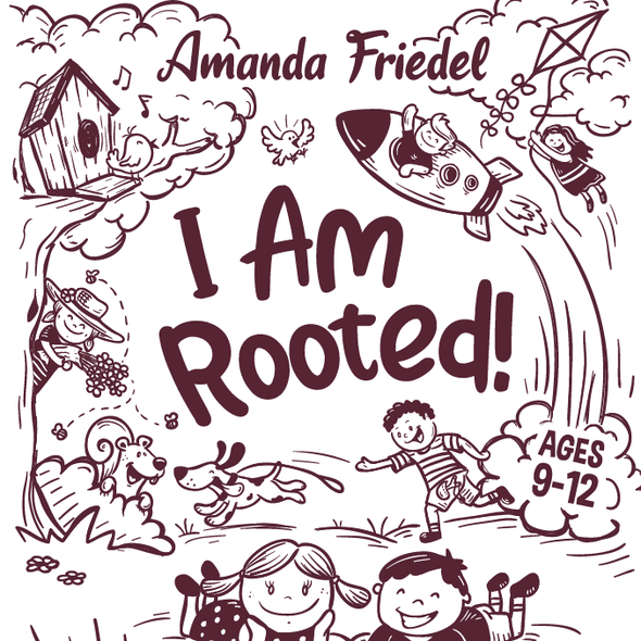 Happy book cover with the title 'I Am Rooted book cover artwork'