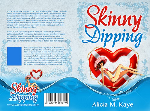 Creative book cover with the title 'Book cover design for chic-lit romance series'