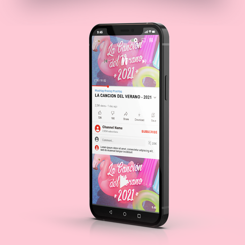 Channel design with the title 'Summer MV Youtube Cover '