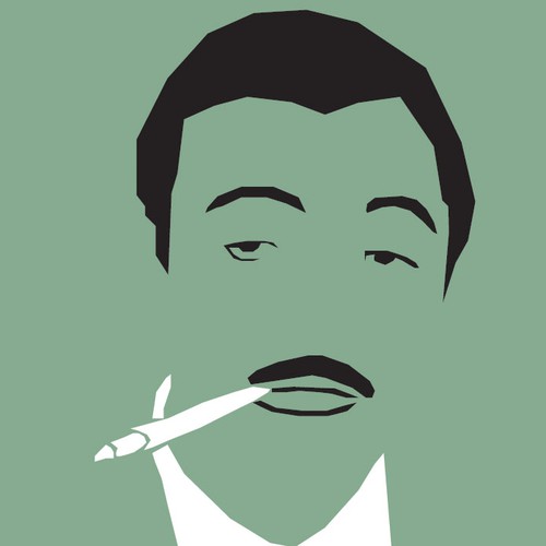 Stencil design with the title 'Nuovo Cinema Italiano Film Festival'