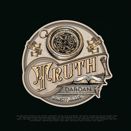 Compass design with the title 'DAPrDAN Truth'