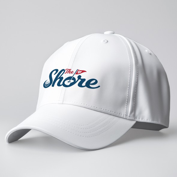 Golf club logo with the title 'Logo design concept for The Shore'