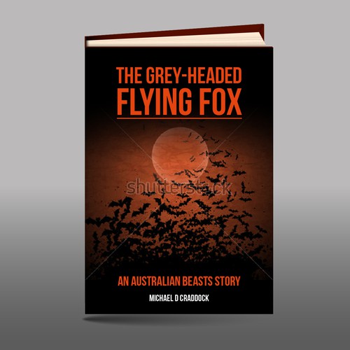 Bat design with the title 'Book Cover'