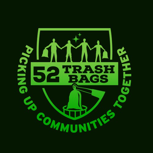 Bag logo with the title 'Modern logo for  a 1 year campaign'