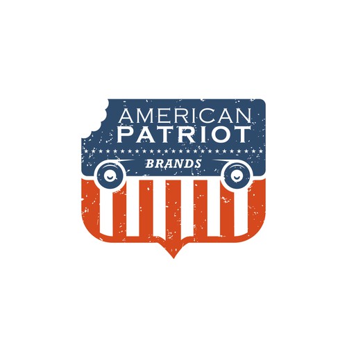 Food truck design with the title 'American Patriot Brands logo'