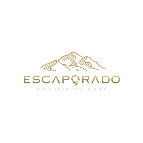 Travel agency logo with the title 'Escaporado Logp'