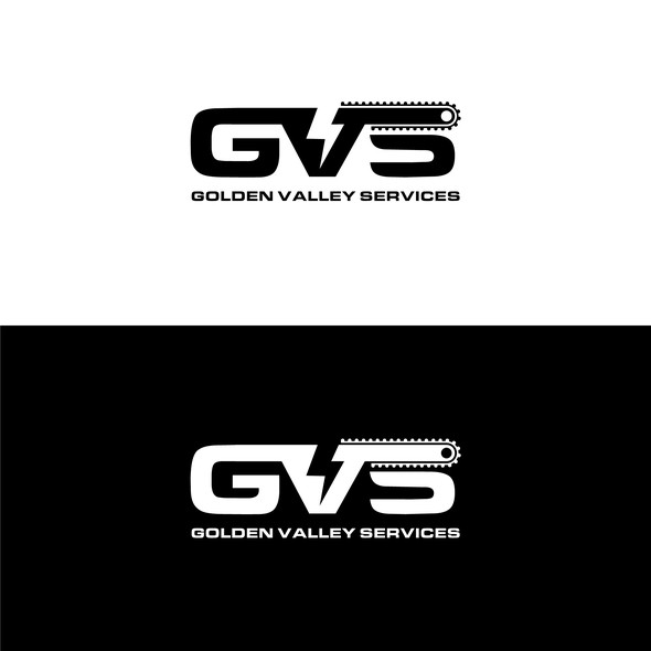 Thunderbolt logo with the title 'Logo design concept for Golden Valley Services'