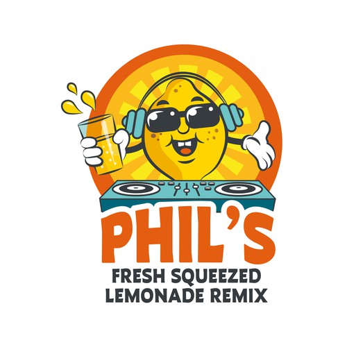 Lemonade logo with the title 'Mascot for a Lemonade Brand'