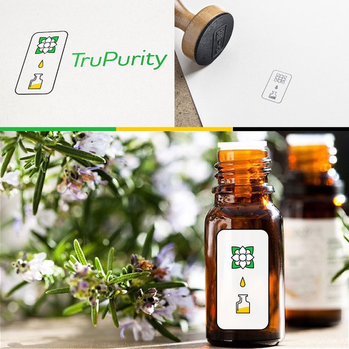 Process design with the title 'Logo Concept For a Essential Oil Company'