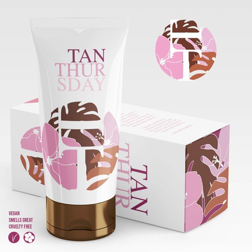 Tanning logo with the title 'Logo concept for Tanning product '