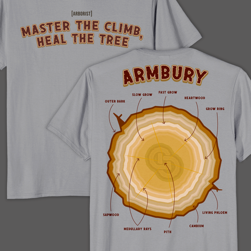 Landscaping t-shirt with the title 'Design for shirt in the sport climbing/arborist industry'