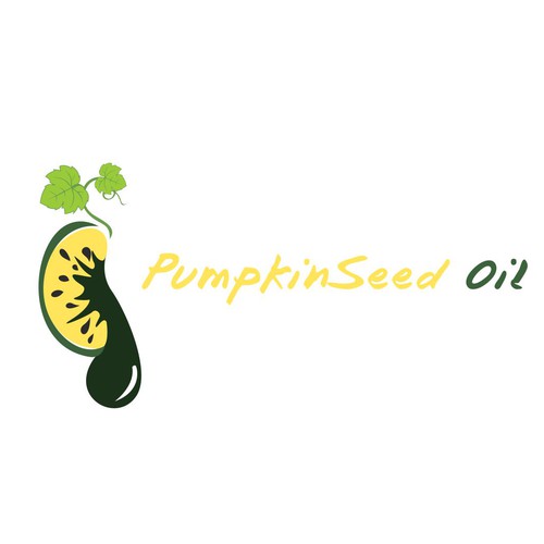 Pumpkin design with the title 'Pumpkin seed Logo'