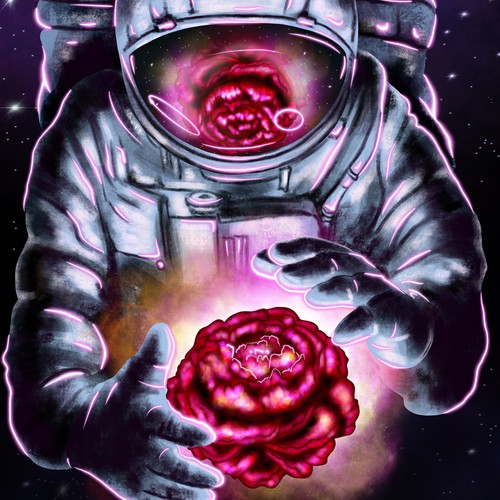 Canvas design with the title 'Space Art'