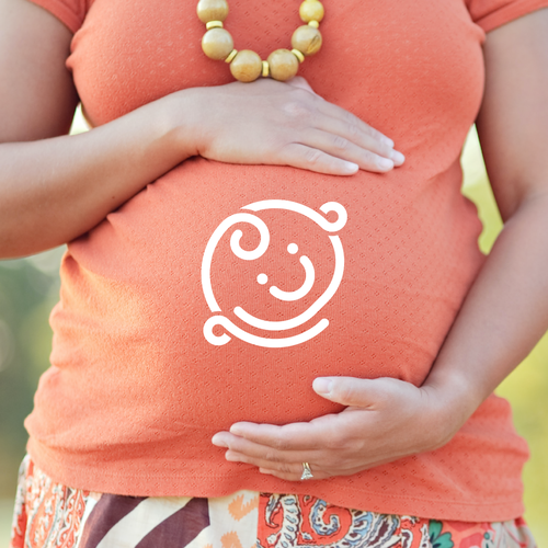 Mother's Day logo with the title 'Logo concept for Liddles, a maternity and baby care products'