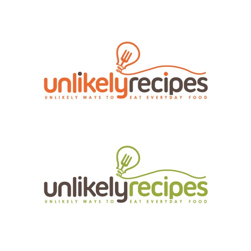 Yummy design with the title 'Unlikely Recepies'