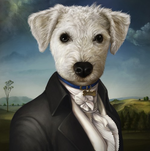 Dog illustration with the title 'Dog Portrait'