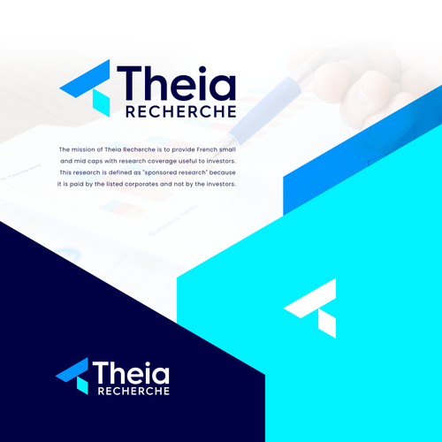 Research design with the title 'Modern Logo for a Research Company'