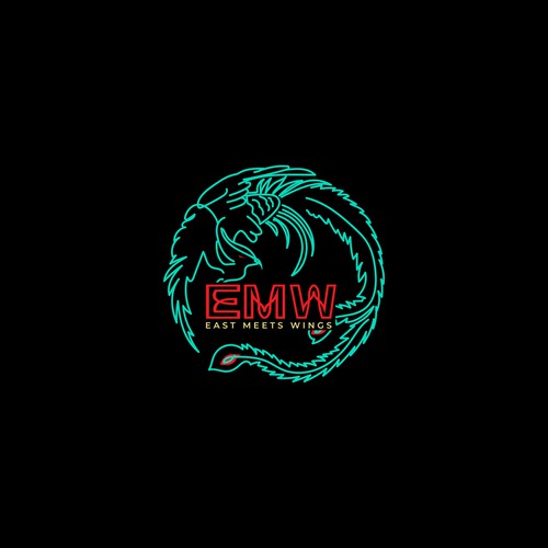 Phoenix brand with the title 'Restaurant logo with Phoenix logo'