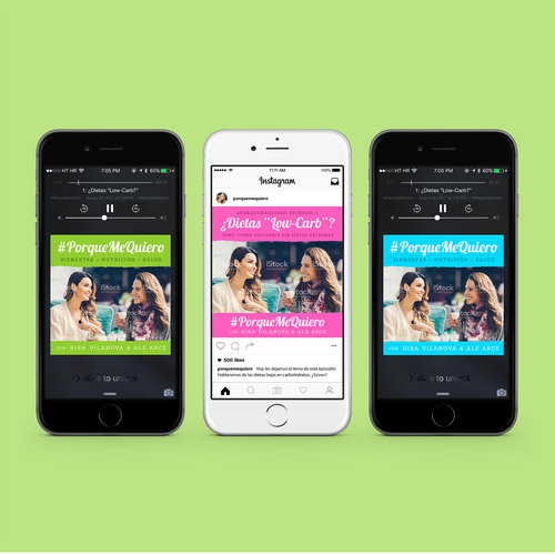 Podcast design with the title 'Simple yet eye-catching podcast cover '