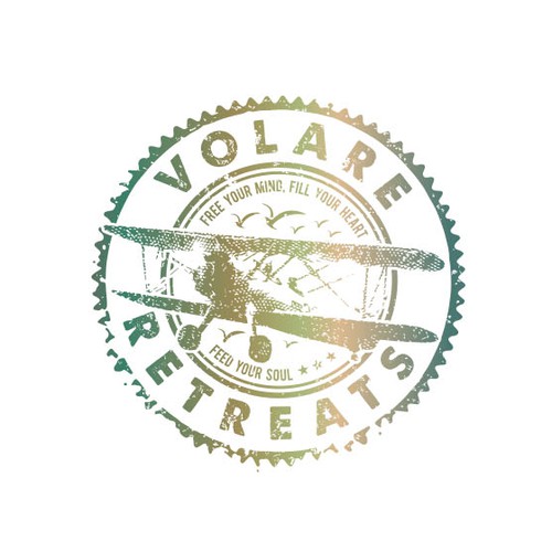 Bird logo with the title 'Logo for Volare Retreats'