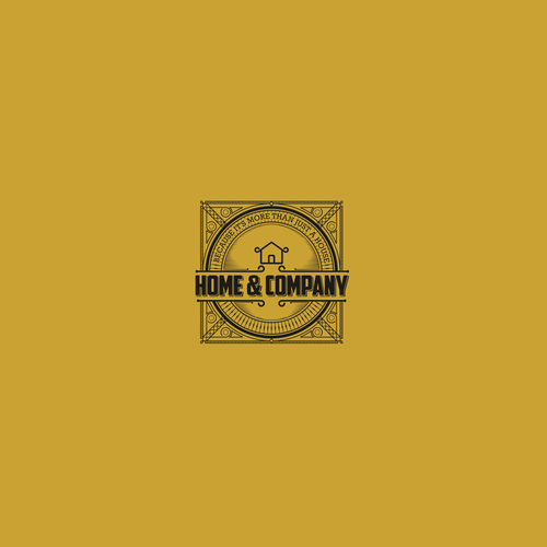 Art Deco brand with the title 'Logo concept for Home & Company'