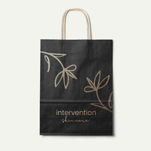 Anti aging logo with the title 'Simple organic flowery logo for all natural products for people in chemo and radiation treatment'