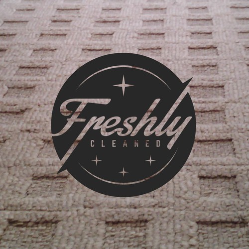 Sticker logo with the title 'Vintage logo for cleaning company'