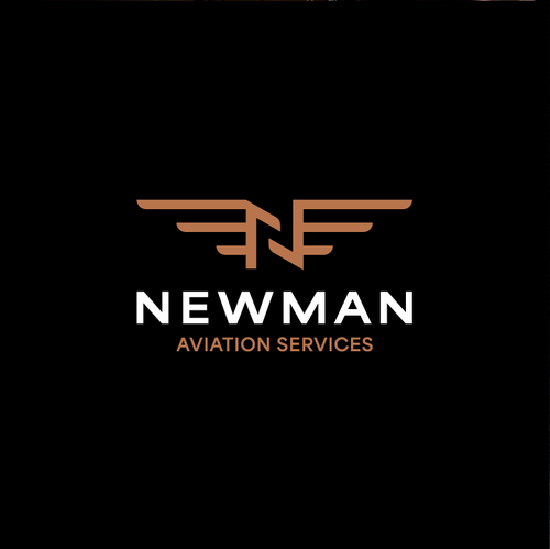 Airline and flight logo with the title 'Newman Aviation Services Logo'