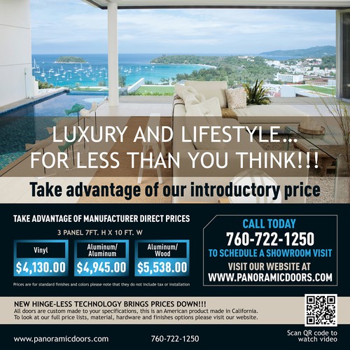 Remodeling design with the title 'Magazine ad for a Construction Company'