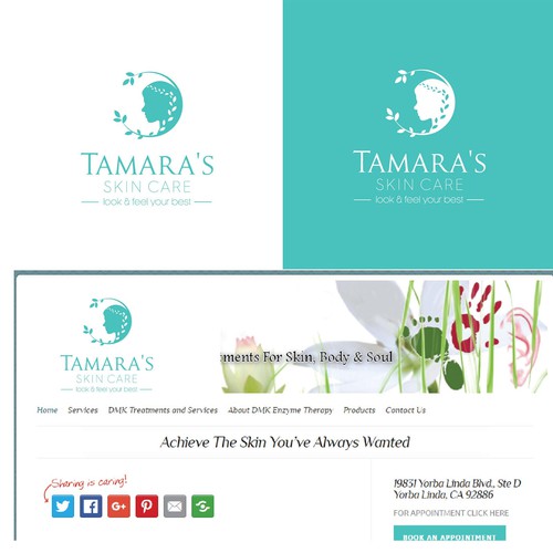 Aqua logo with the title 'Skin Care'