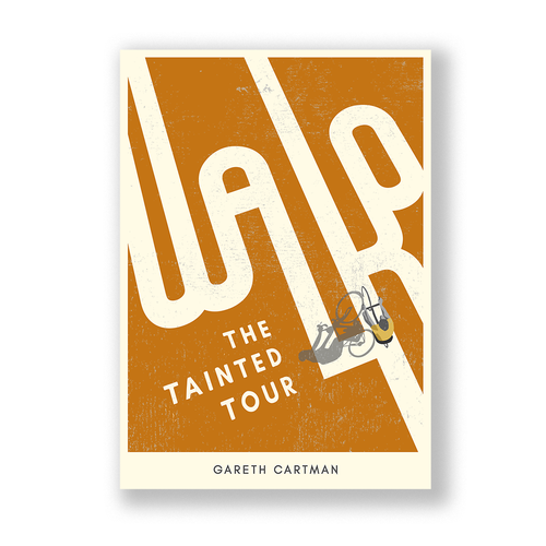 Sports book cover with the title 'Book cover concept for "Walko – The Tainted Tour"'