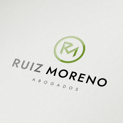 Gavel logo with the title 'Monogram Logo for a Law Firm in Spain'